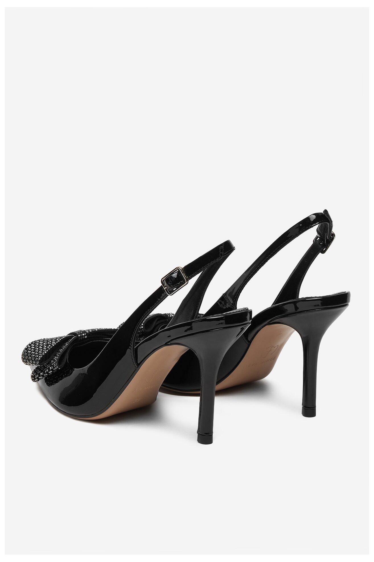 Czółenka EVA MINGE ANEMONE-V1892-56-1 Czarny