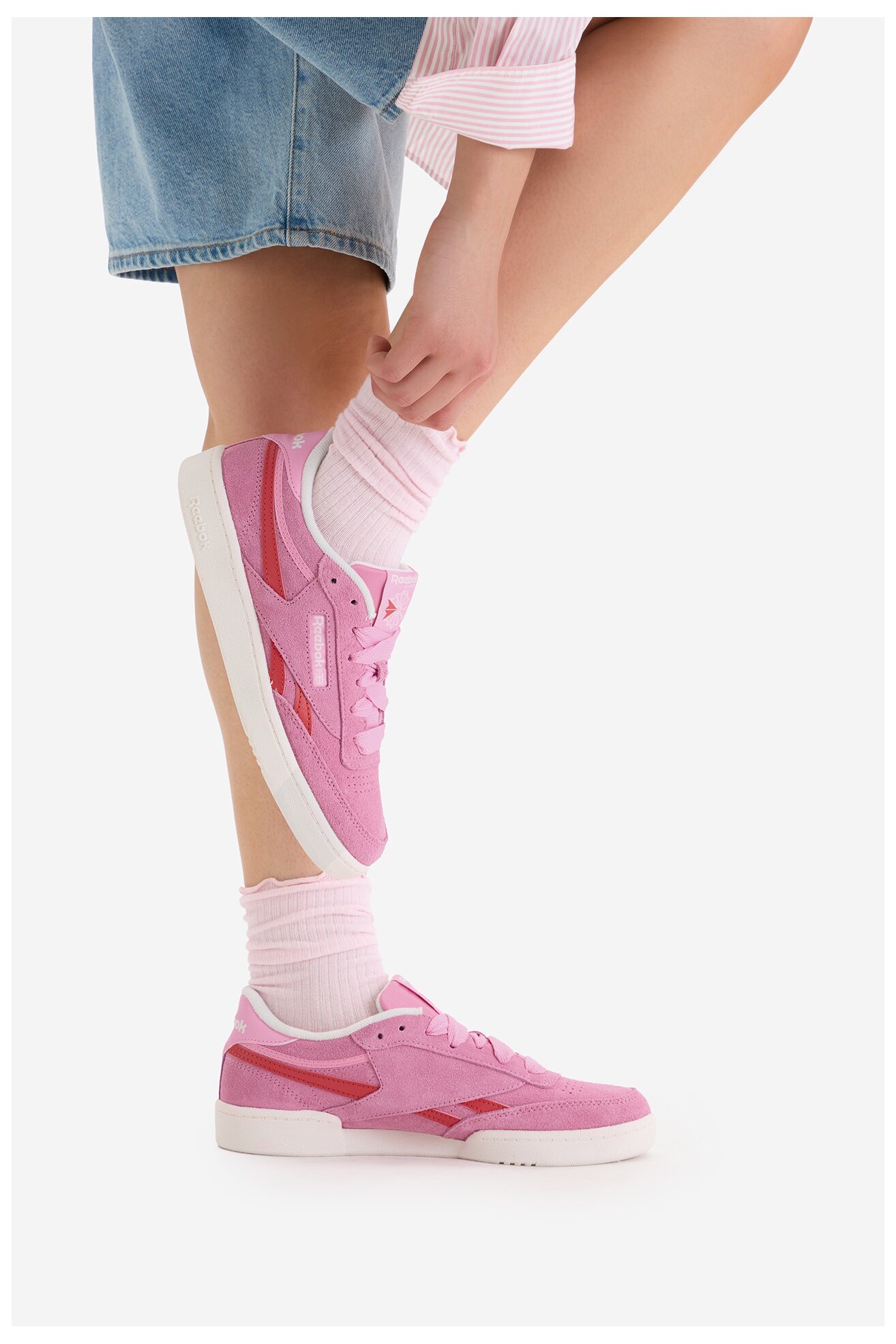 Спортни обувки Reebok EO-CLUB C REVENGE 100256560 РОЗОВ
