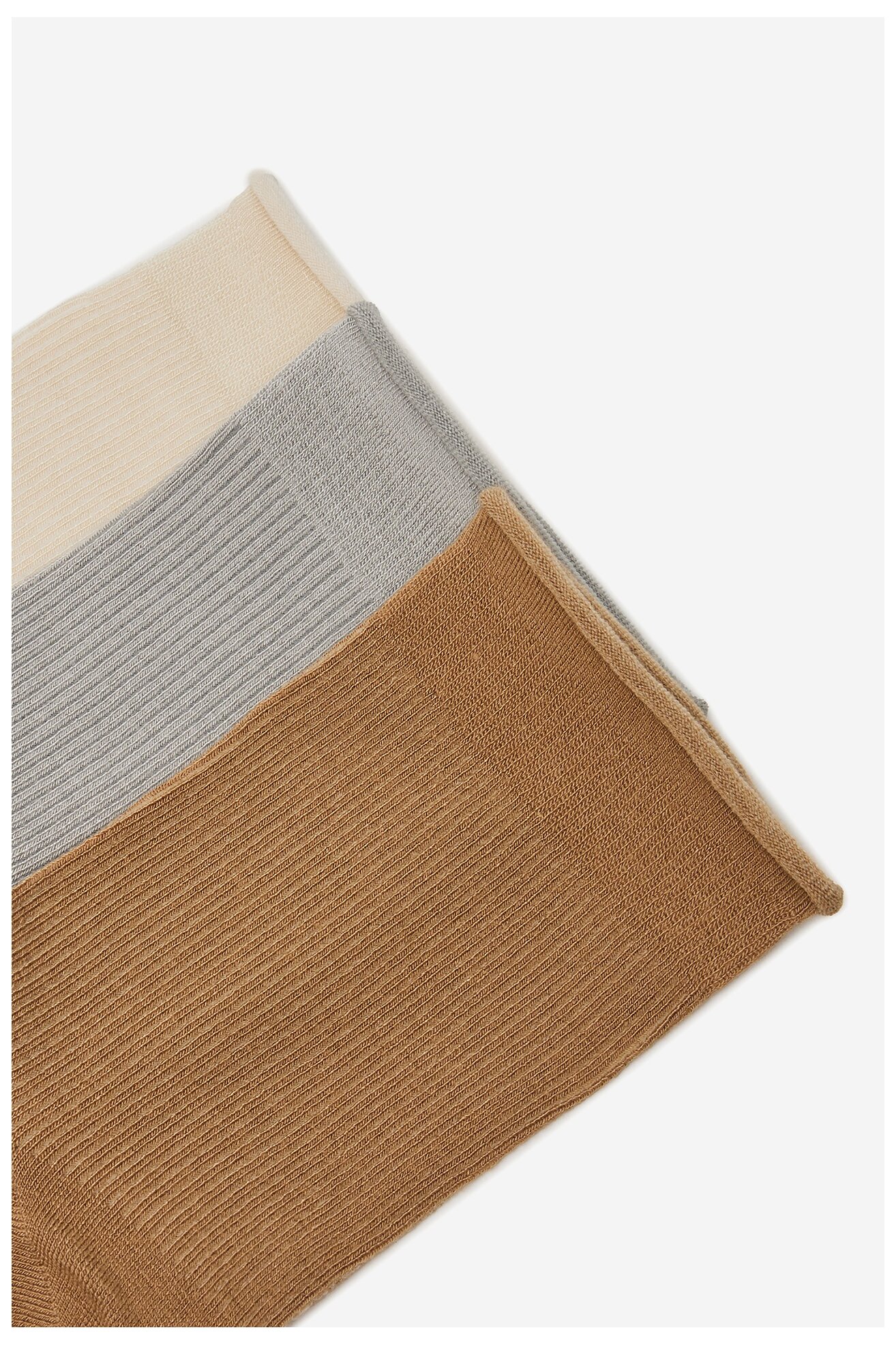 Skarpetki NINE WEST BR_NW_01_Z_SS25 (3 PACK) WHITE Szary jasny