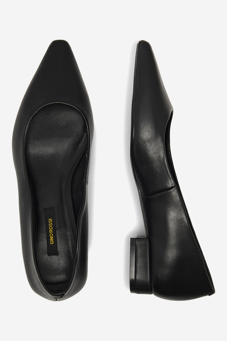 
                Gino Rossi - Skórzane baleriny - 5905588351467