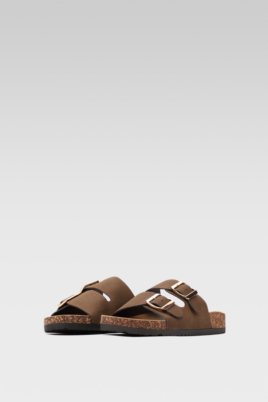 
                Jenny Fairy - Klapki brązowe - 5903698679792