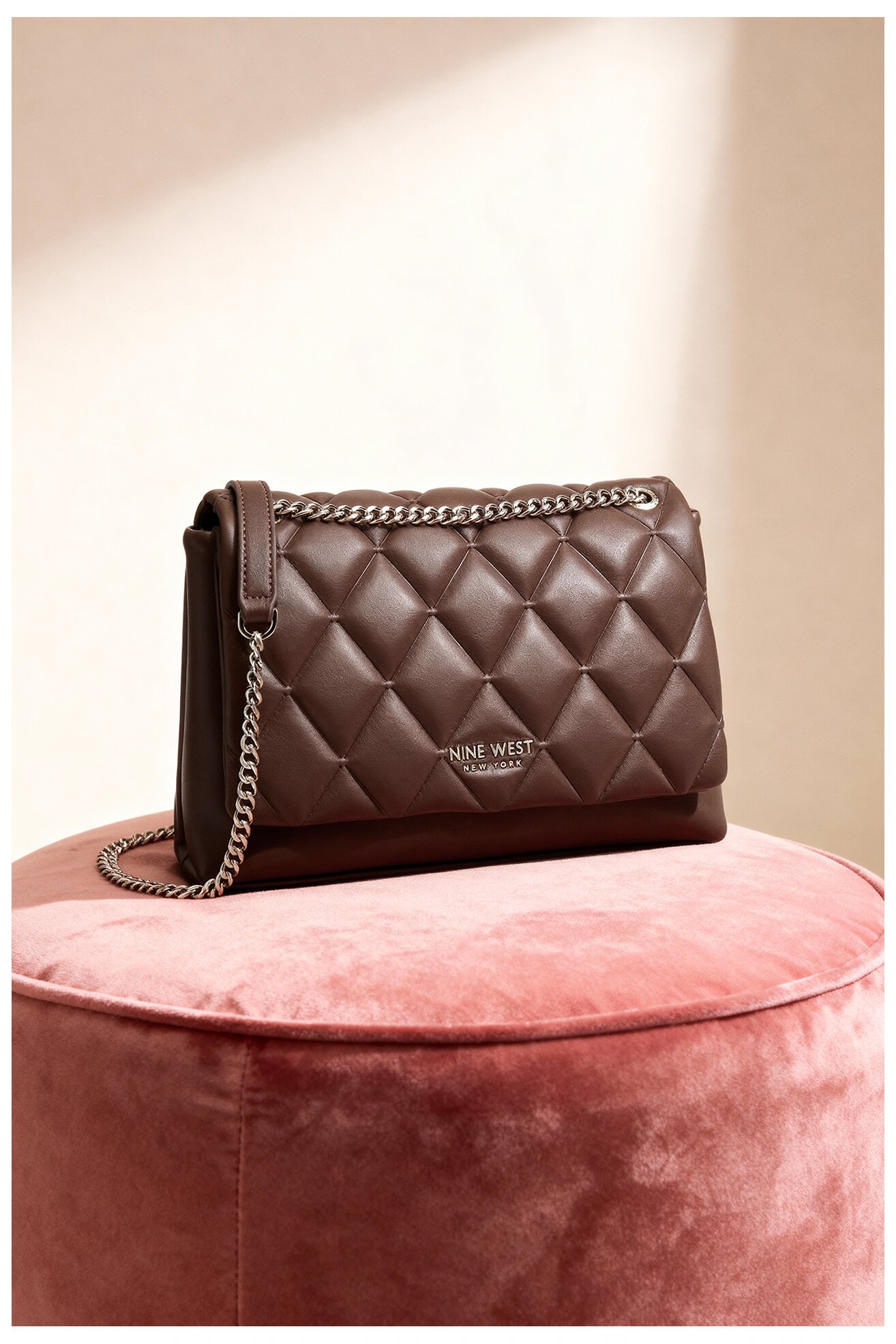 Kézitáska NINE WEST CEO-CHARLOTTE-S22560-5 SÖTÉTBARNA