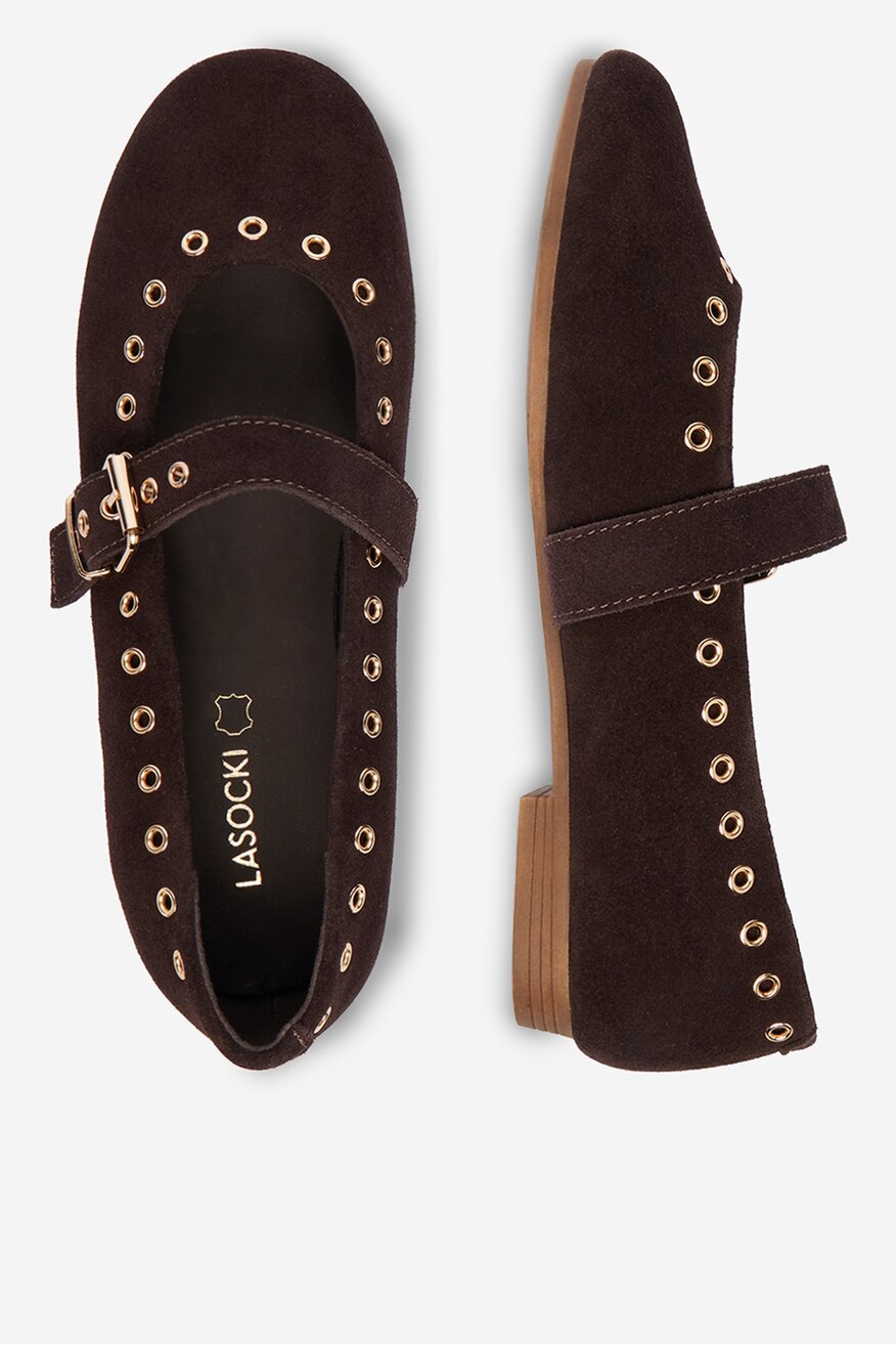 
                Lasocki - Baleriny skórzane - 5906751932933