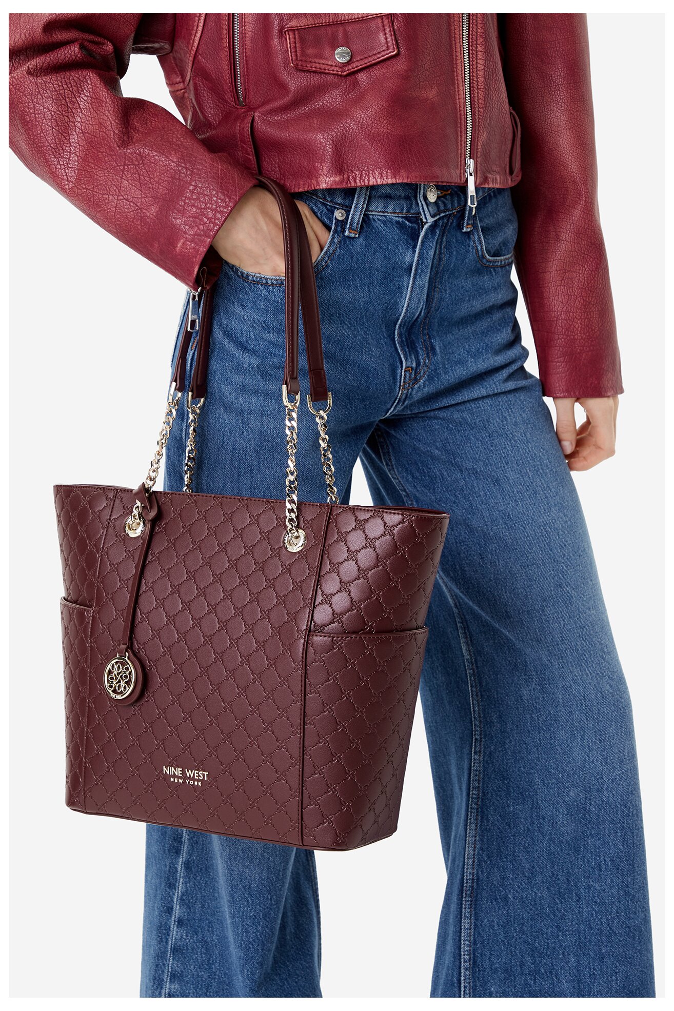 Kézitáska NINE WEST CEO-NEBRASKA-LDA8208A BORDÓ