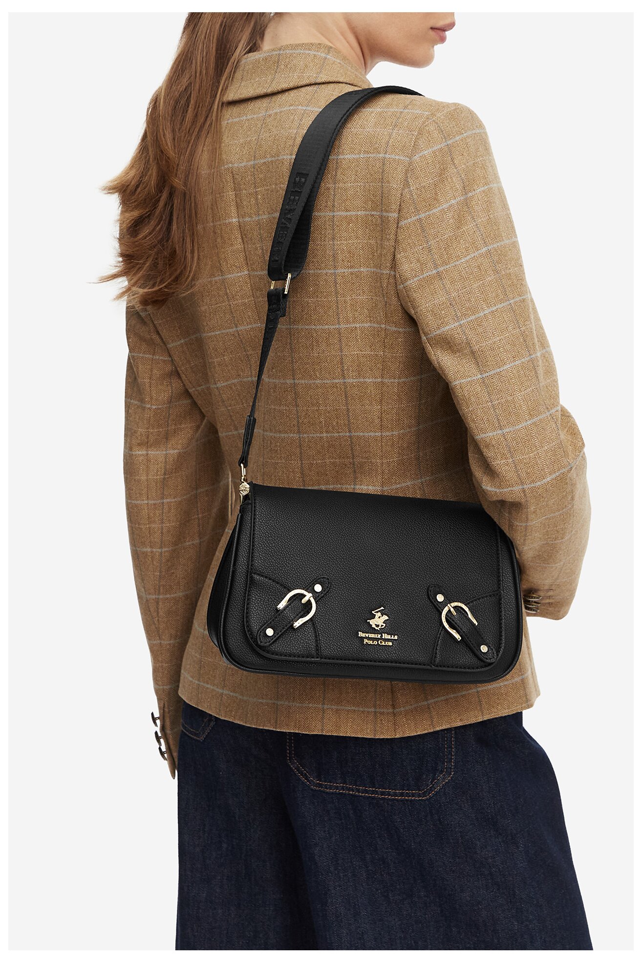 Сумка З Ремінцем Beverly Hills Polo Club CEO-BHPC-L-004-10 ЧОРНИЙ
