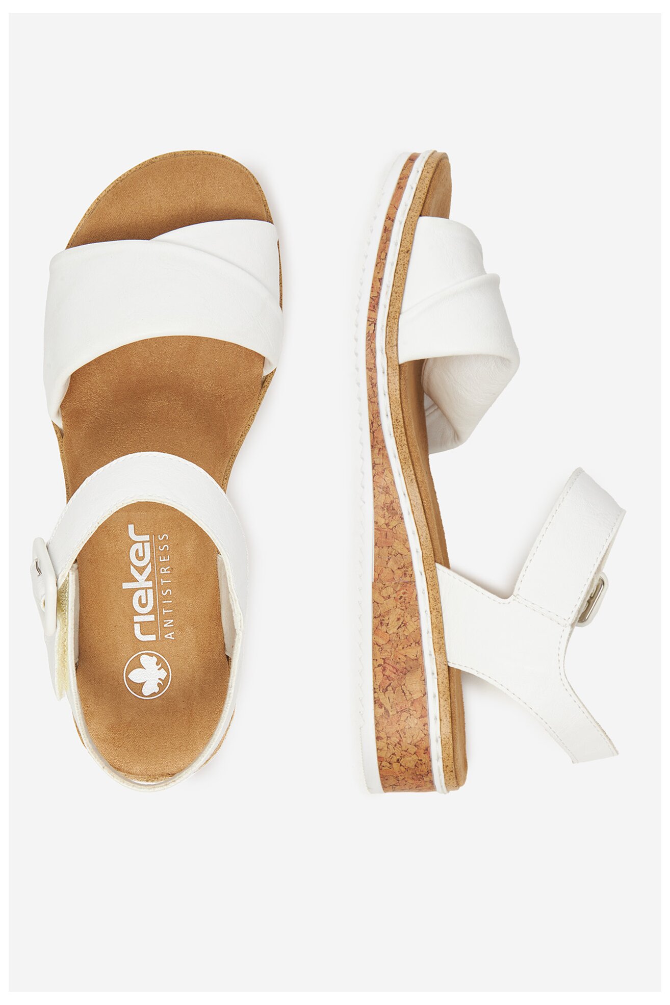 Sandały Rieker CEO-V3691-80 Biały