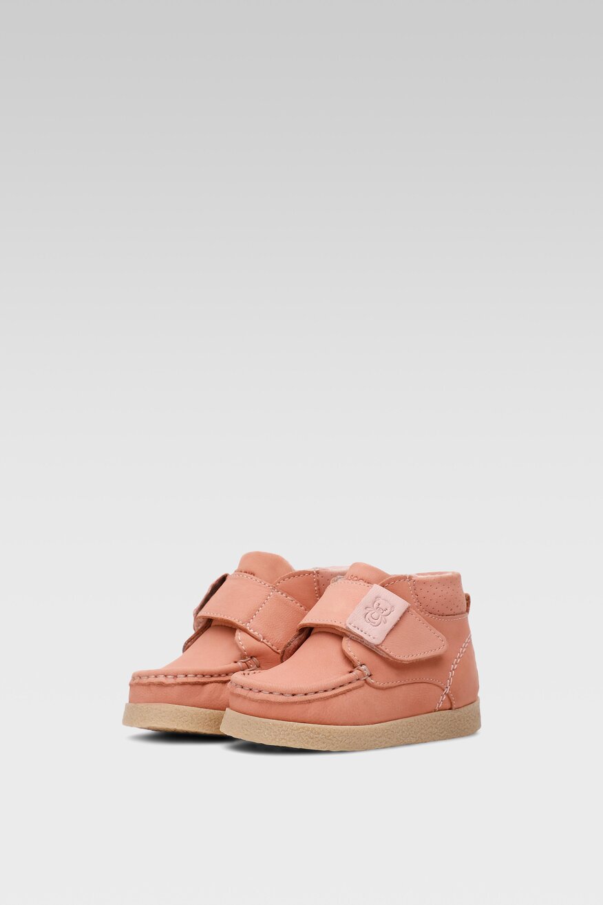 
                Lasocki Kids - Skórzane botki różowe - 5904862213033