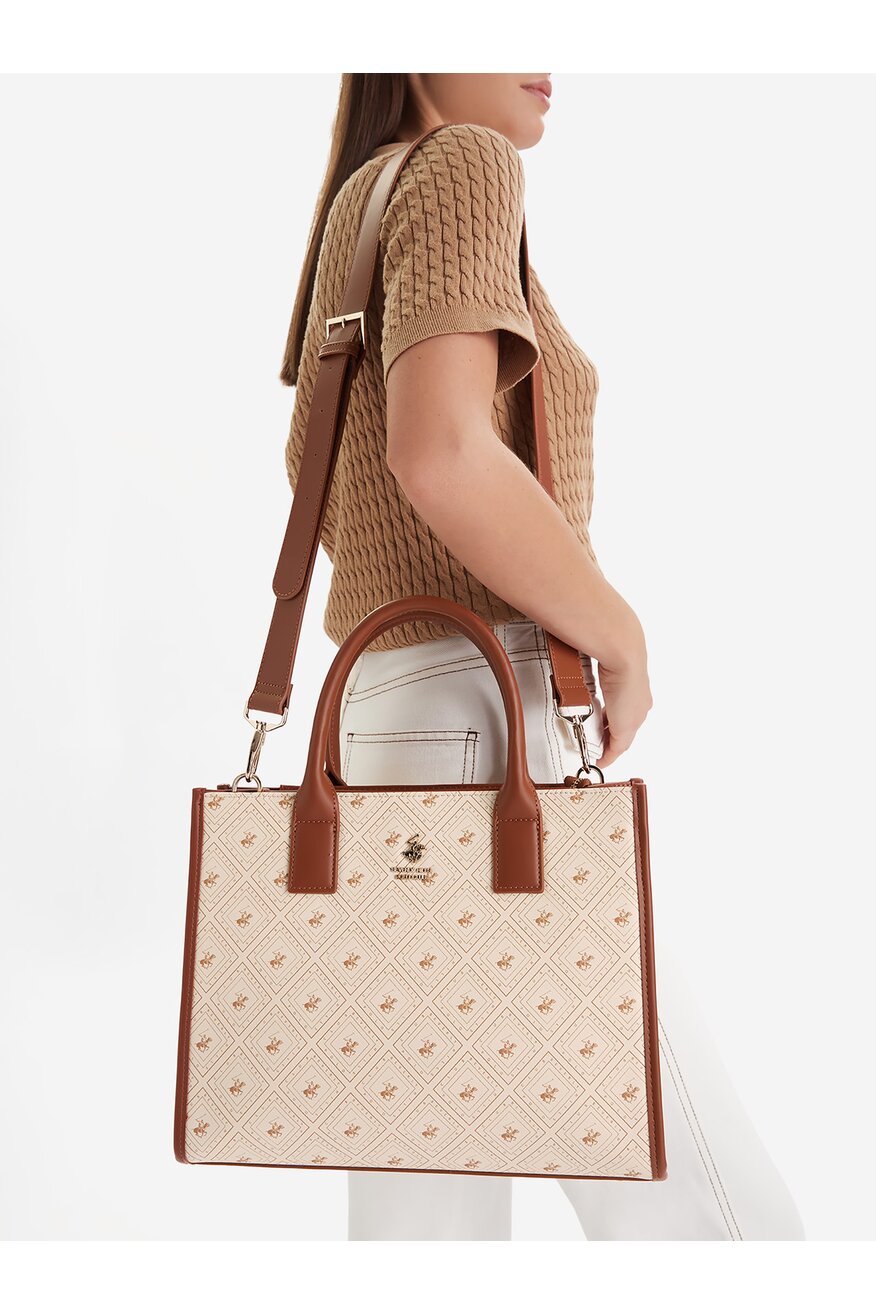 Дамска чанта Beverly Hills Polo Club БЕЖОВ - 5906751618950