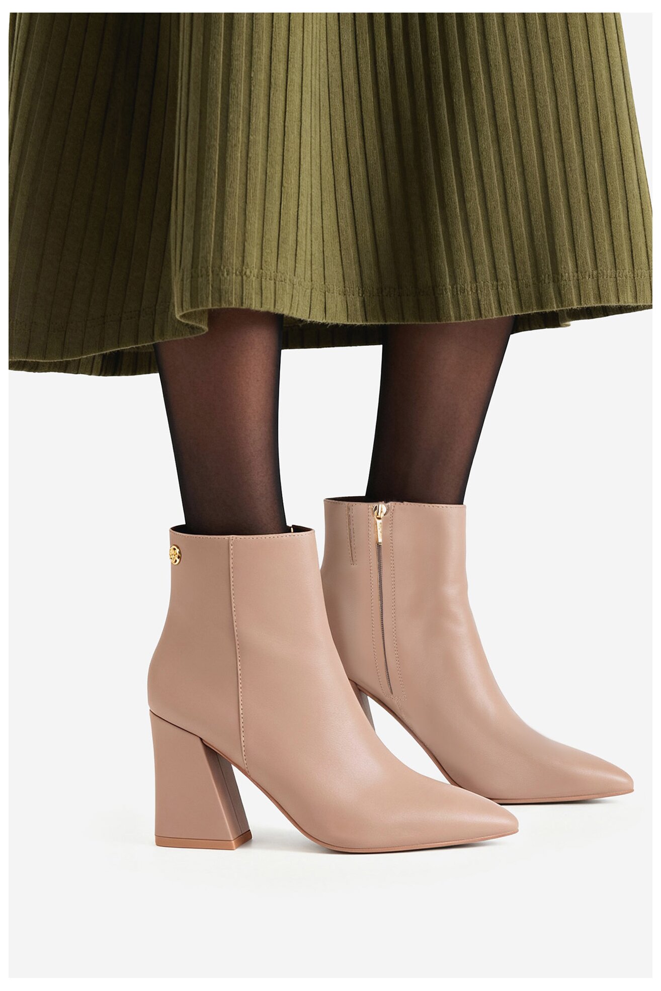 Kratke čizme NINE WEST CEO-AIDA-01 BEŽ