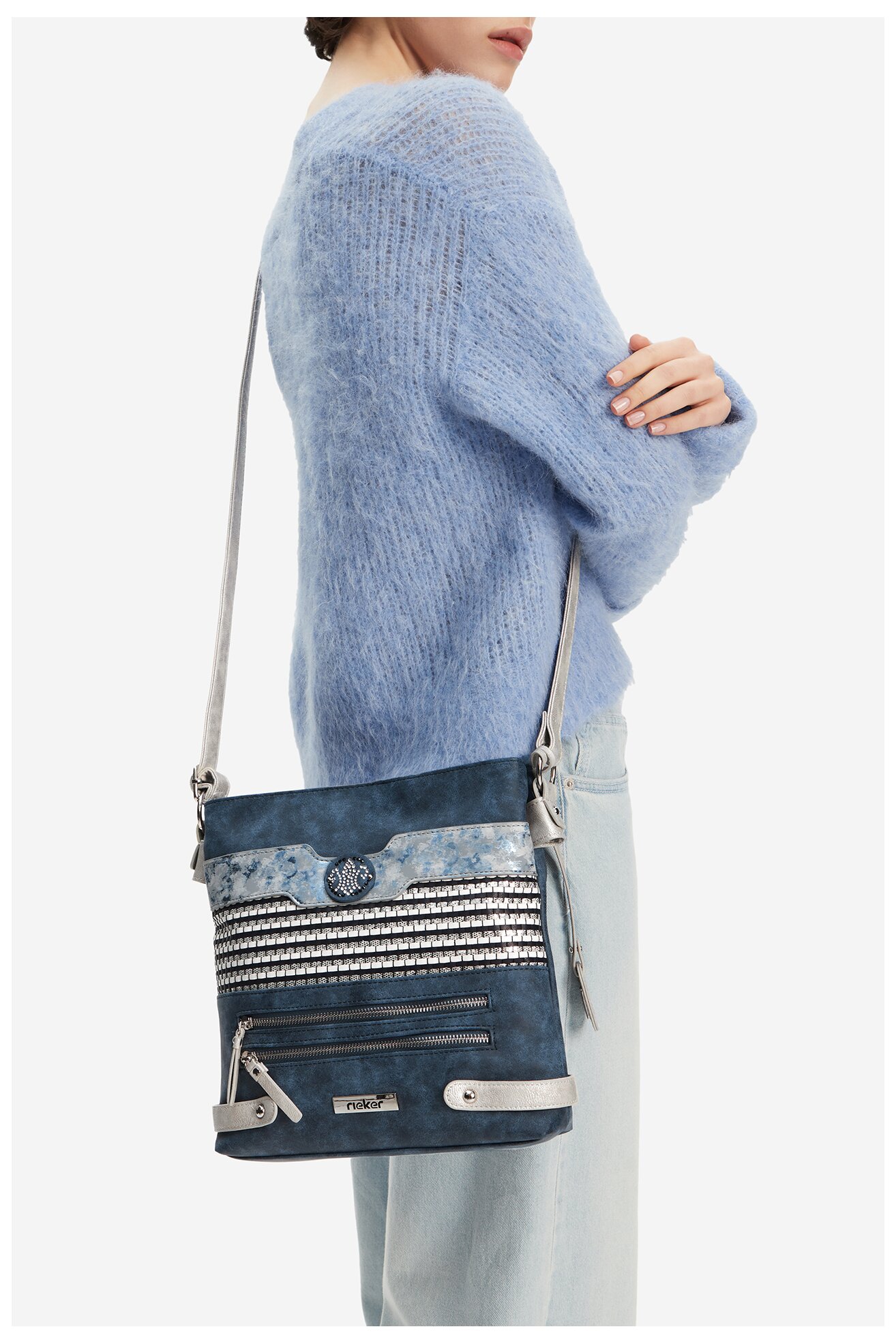 Torebka Rieker H1346-16 Granatowy