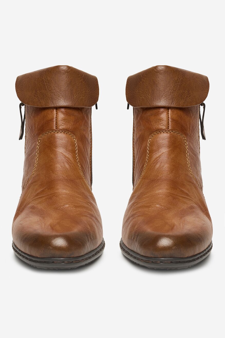 
                Rieker - Botki skórzane ocieplane - 2230083224866