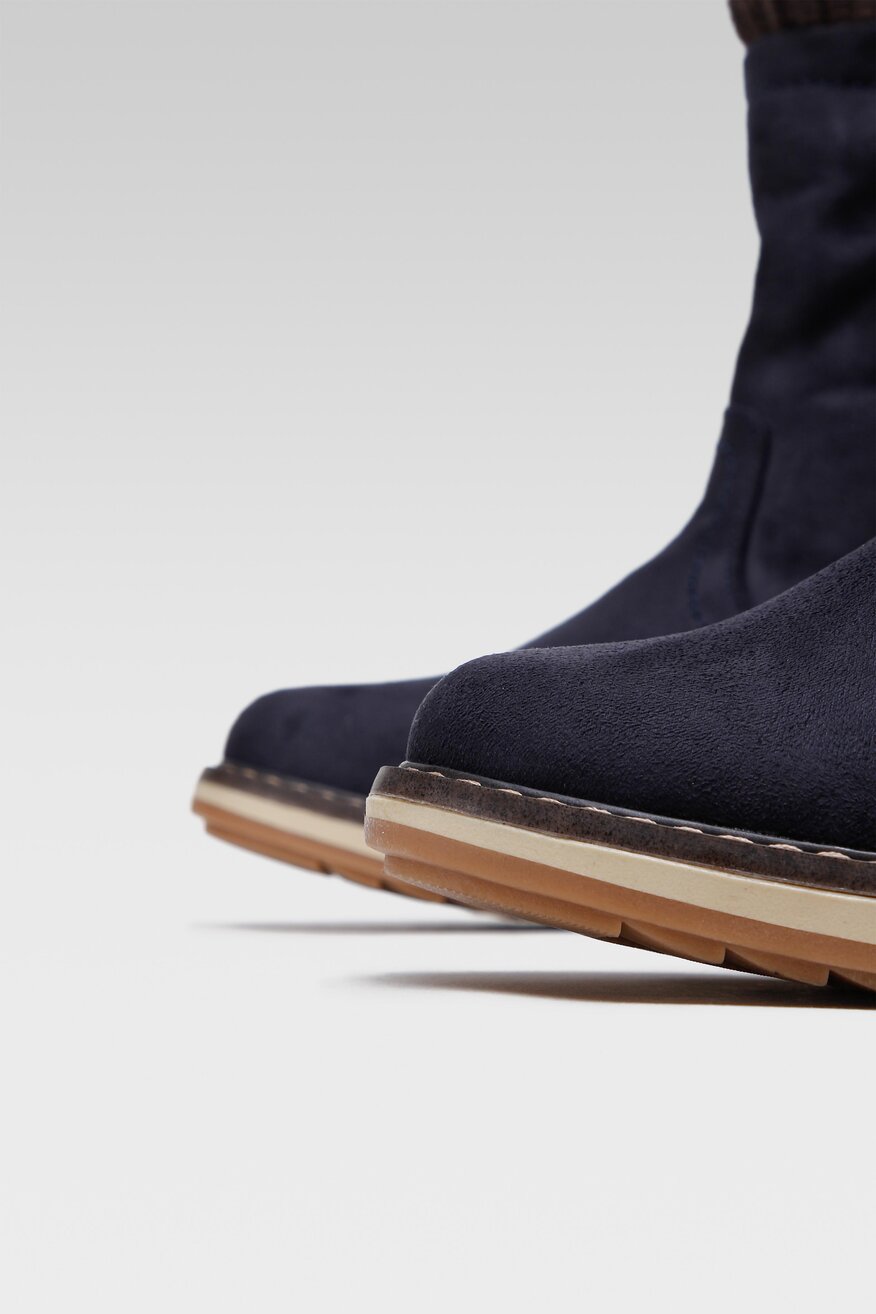 
                Tom Tailor - Kozaki granatowe z suwakiem - 5904248090524