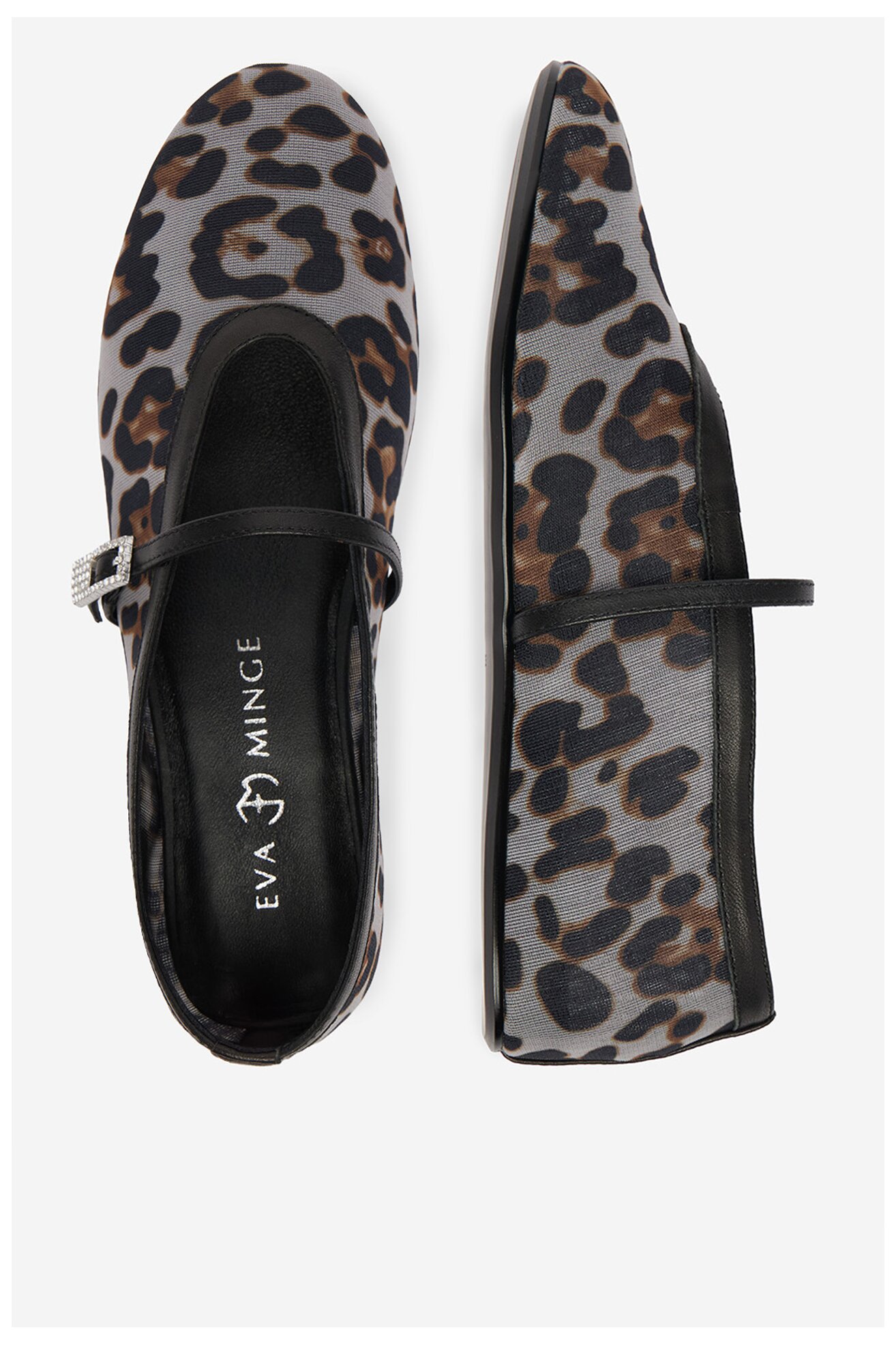 Baleriny EVA MINGE EO-STORMI-LT24067-524 Czarny