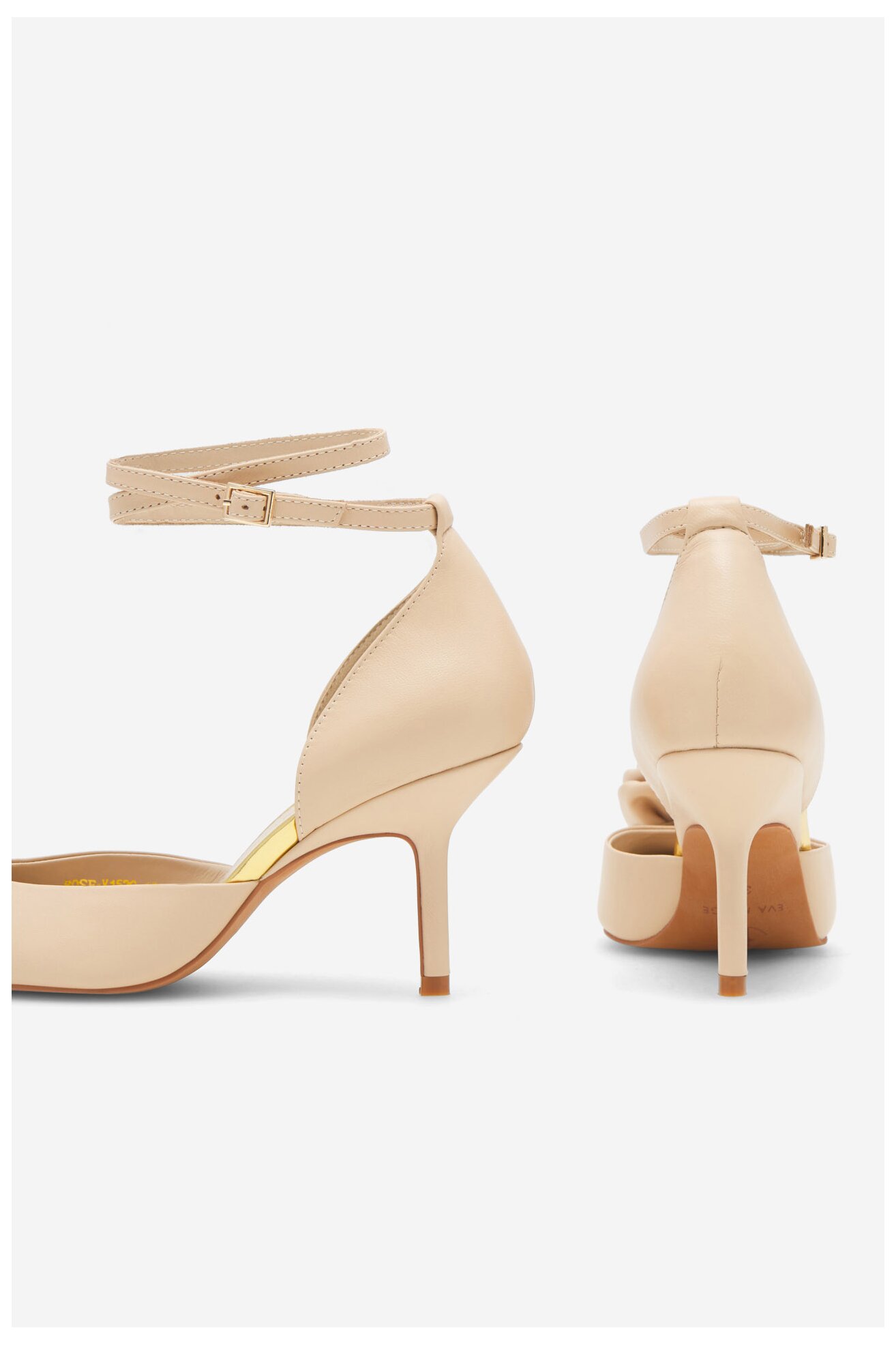 Czółenka EVA MINGE ROSE-V1520-15 Beżowy