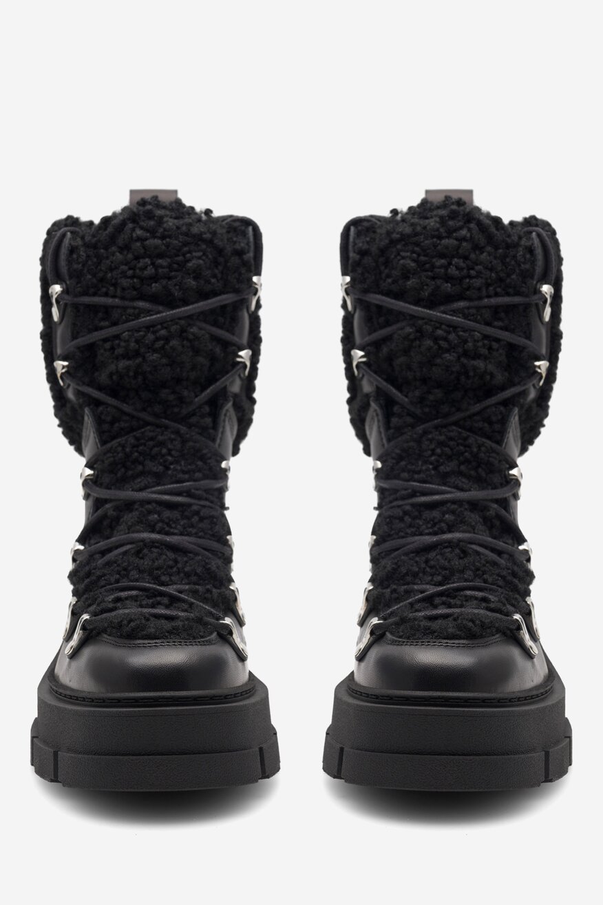 Badura - Trzewiki skórzane ocieplane - 5905588141211