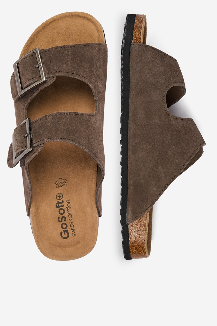 
                Go Soft - Klapki skórzane - 5907964095545