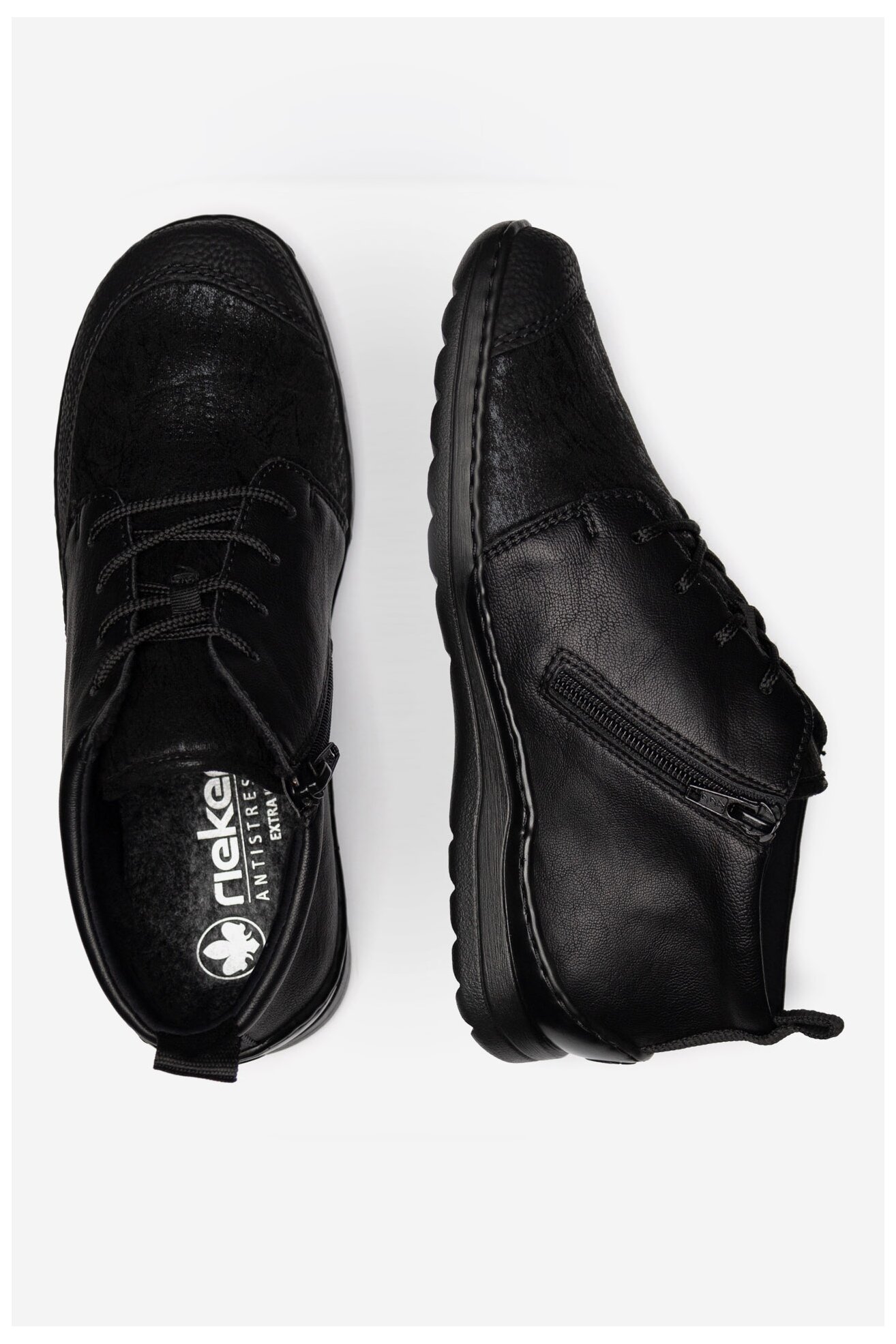 Duboke cipele Rieker 48922-00 CRNA