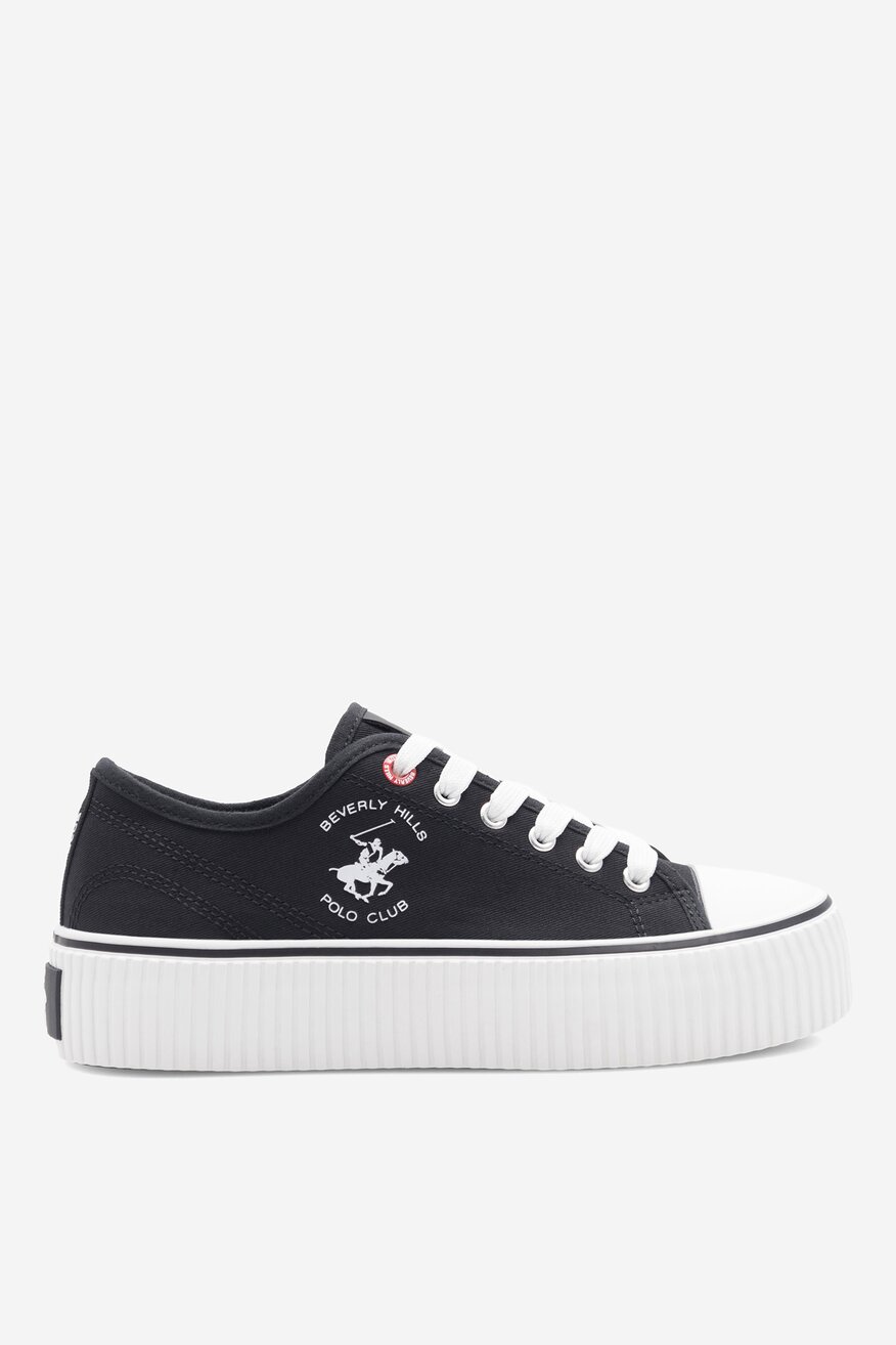 Pantofi pânză Beverly Hills Polo Club NEGRU - 5905588758266