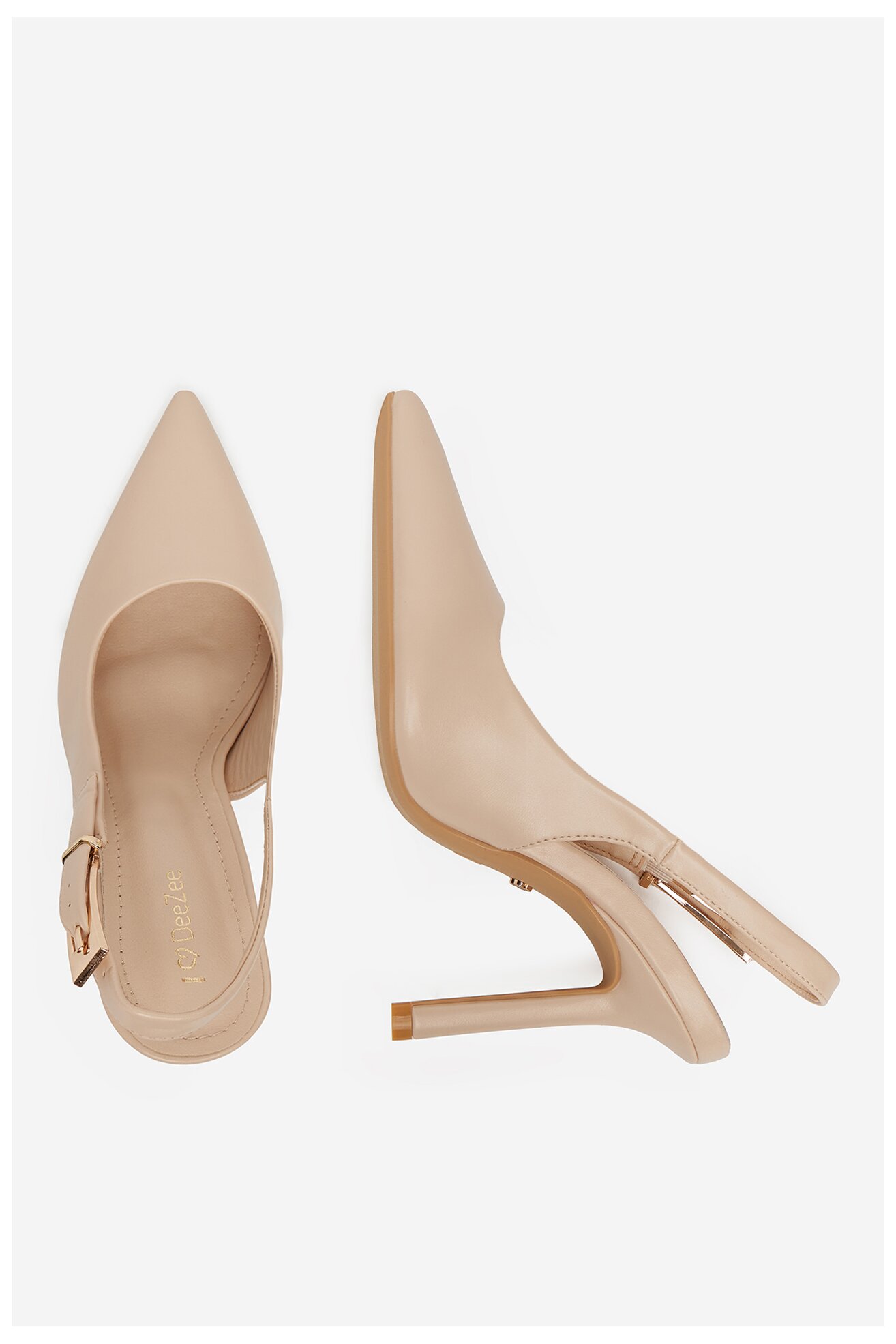 Pantofi cu toc DeeZee 6-705-8 BEJ