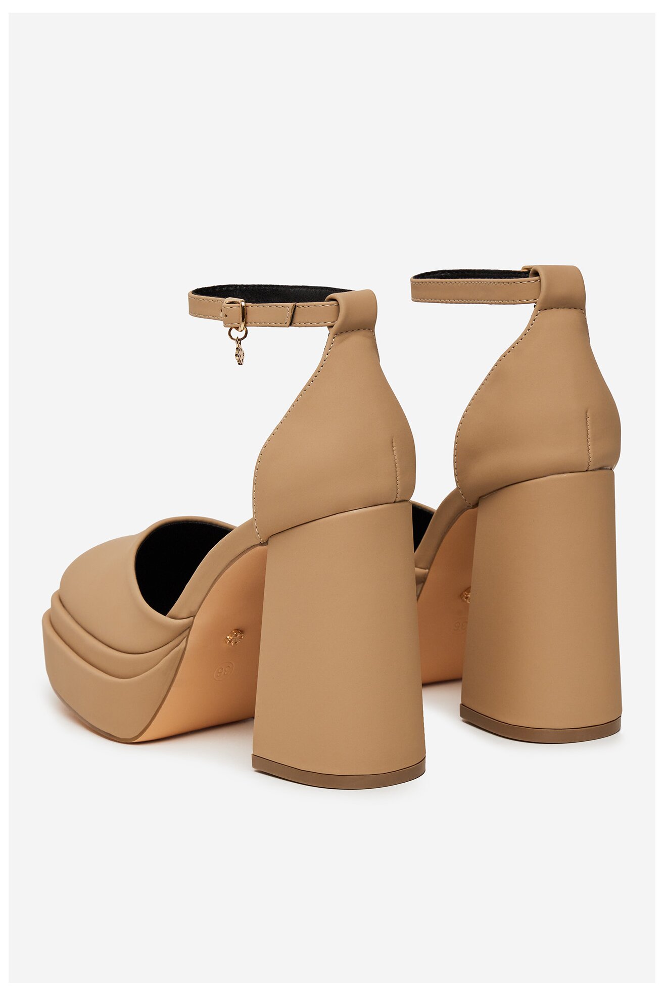 Pantofi cu toc DeeZee LW85478-6 CREM