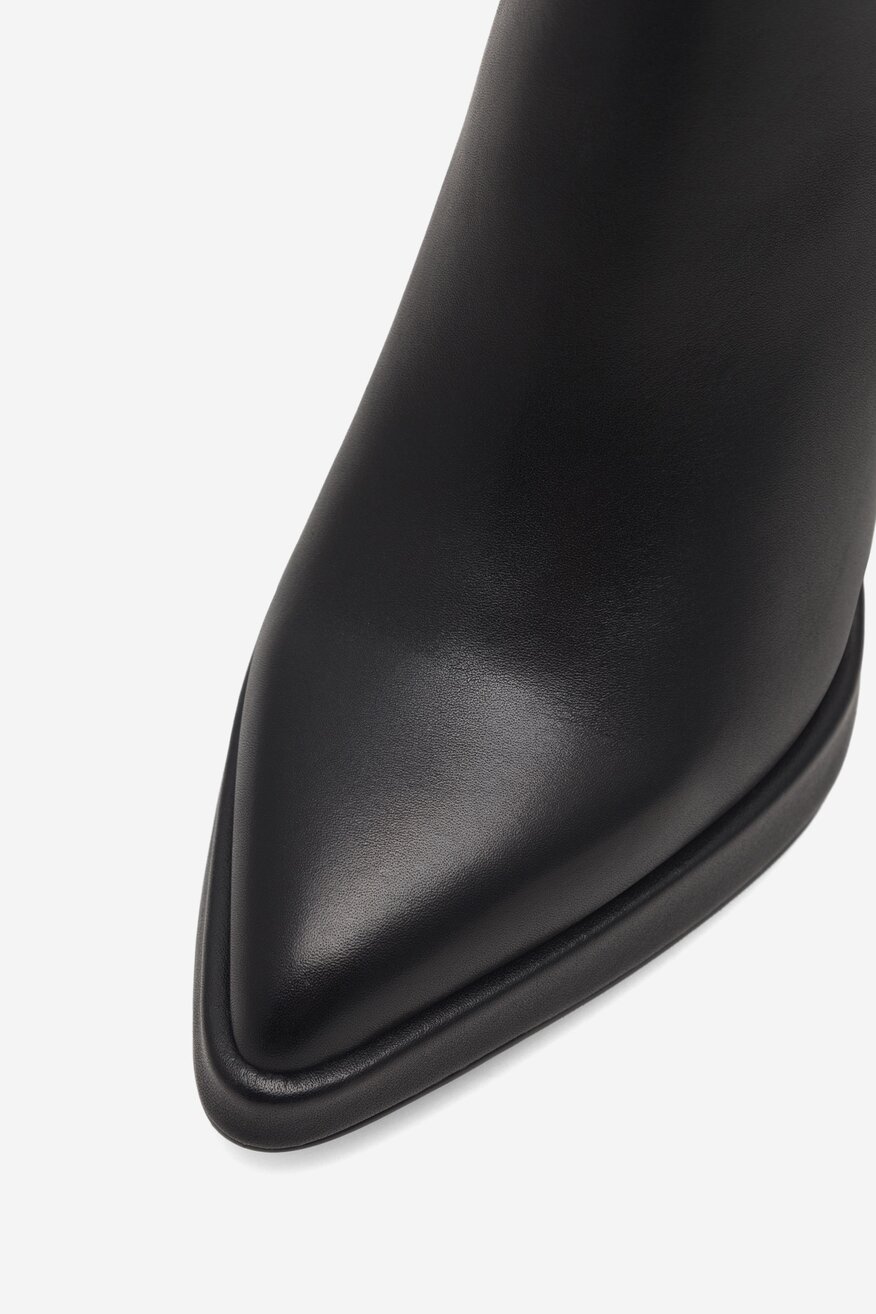 
                EVA MINGE - Skórzane kozaki - 5905588091677