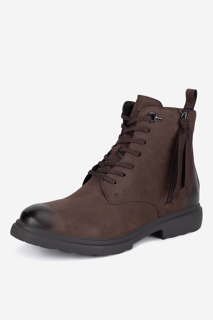 Lasocki - Trzewiki skórzane ocieplane - 5905588938507