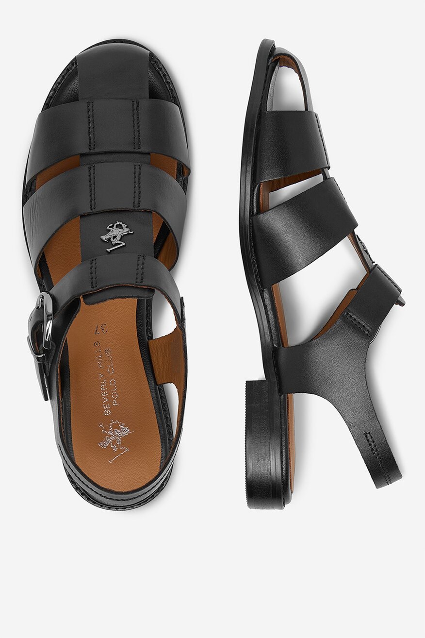 
                Beverly Hills Polo Club - Sandały skórzane - 5906751937877