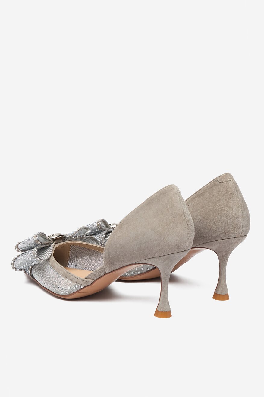 Pantofi cu toc EVA MINGE EO-AVA-78096-202 ARGINTIU - 5906751284018