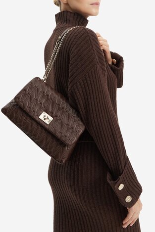 Сумка З Ремінцем NINE WEST CEO-MILA-S23788-4 ТЕМНО-КОРИЧНЕВИЙ