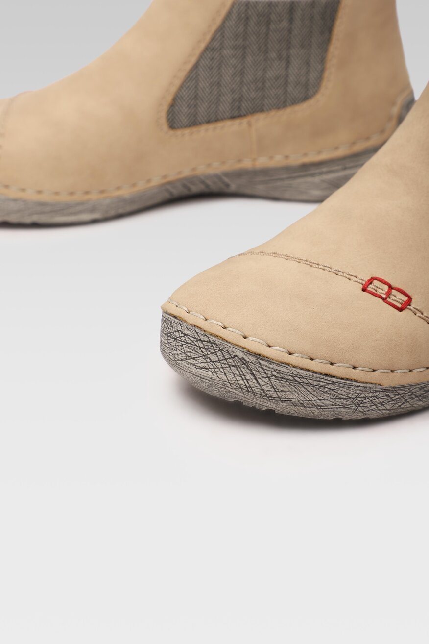 
                Rieker - Botki beżowe - 5903698872308