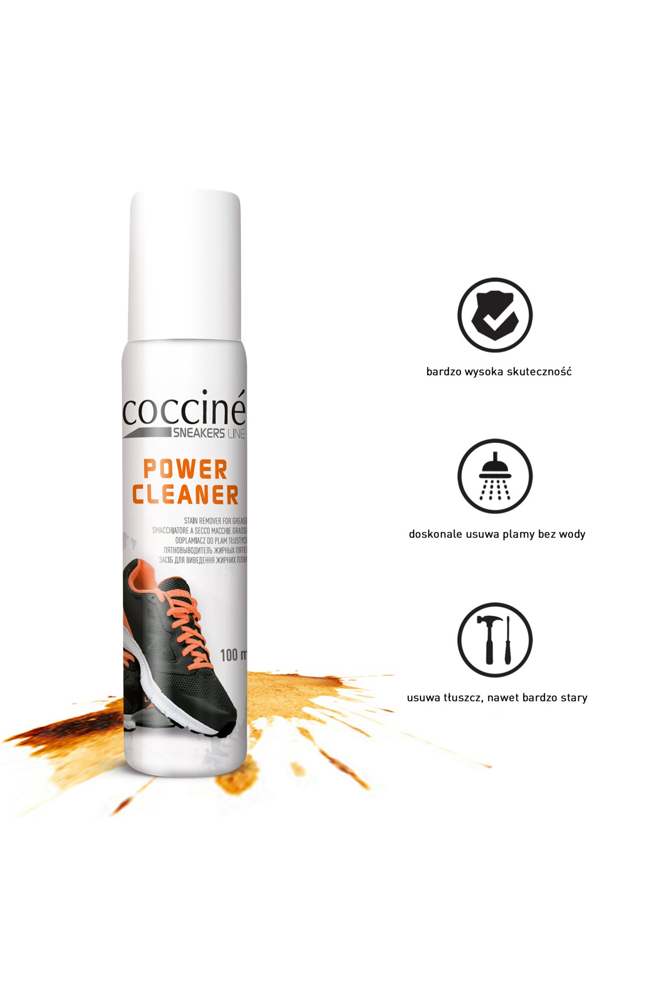 Kosmetyki do obuwia Coccine COCCINE SNEAKERS POWER CLEANER 100 m -