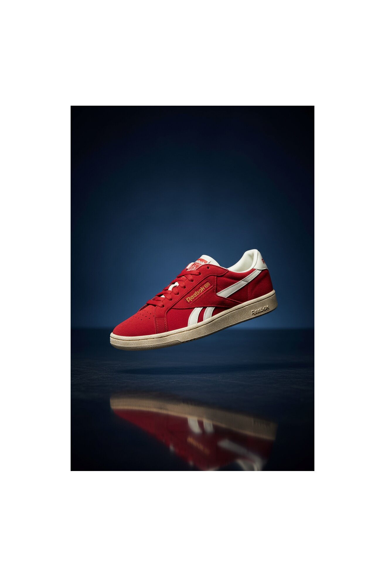 Obuwie sportowe Reebok EO-CLUB C GROUNDS UK 100228139 Czerwony
