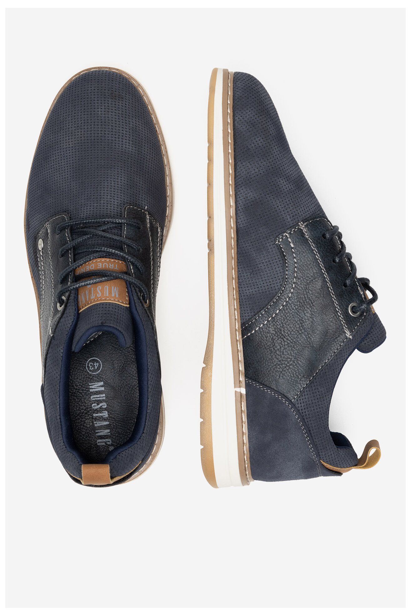 Половинки обувки Mustang 4197-303 КОБАЛТОВО СИНЬО