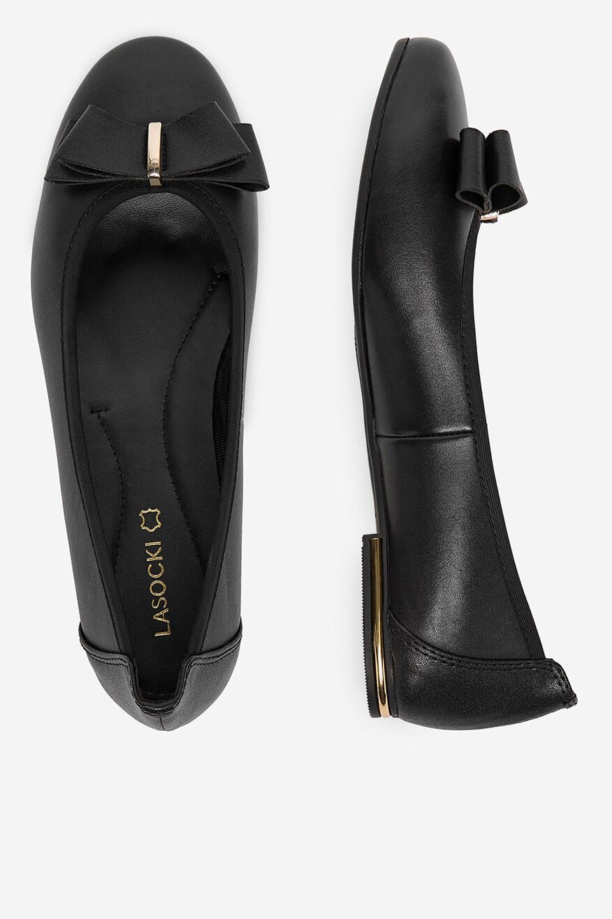 Lasocki - Baleriny skórzane - 5906751601075