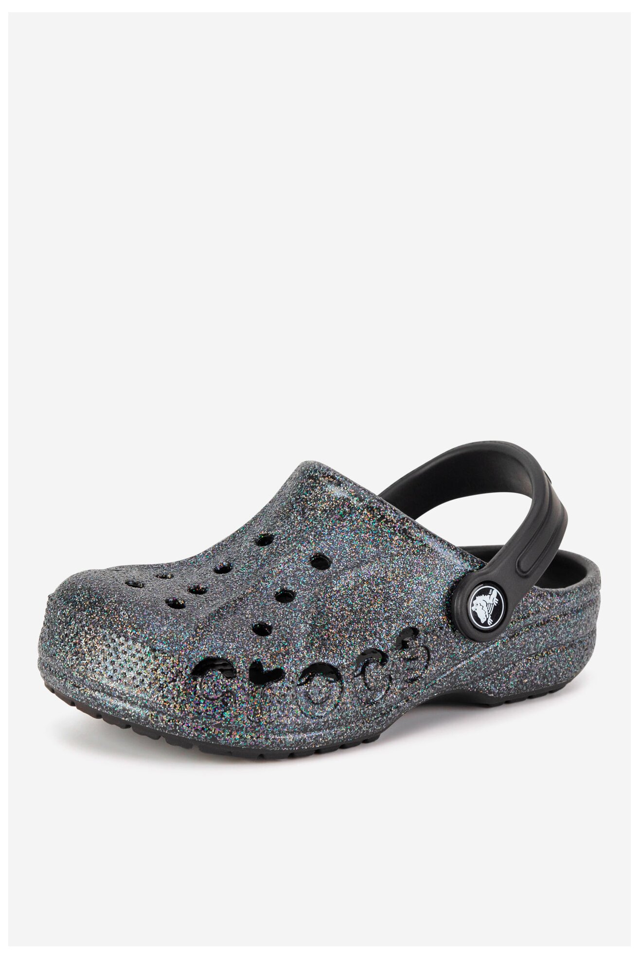 Klapki basenowe Crocs BAYA GLITTER CLOG 207015-0C4 Czarny
