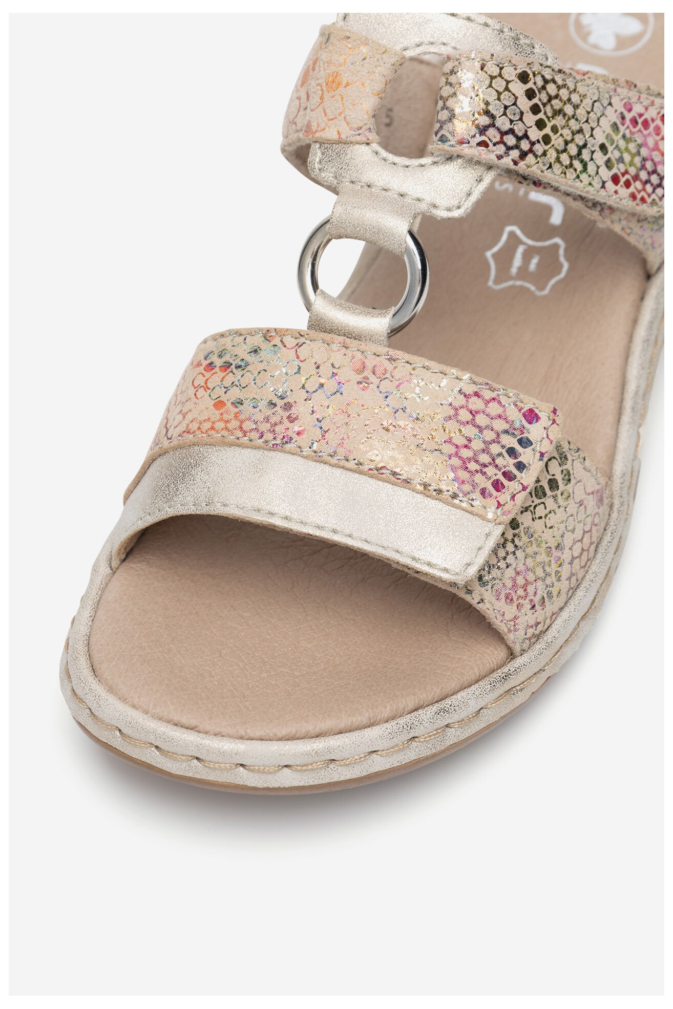 Klapki Rieker 659X6-90 Różowy