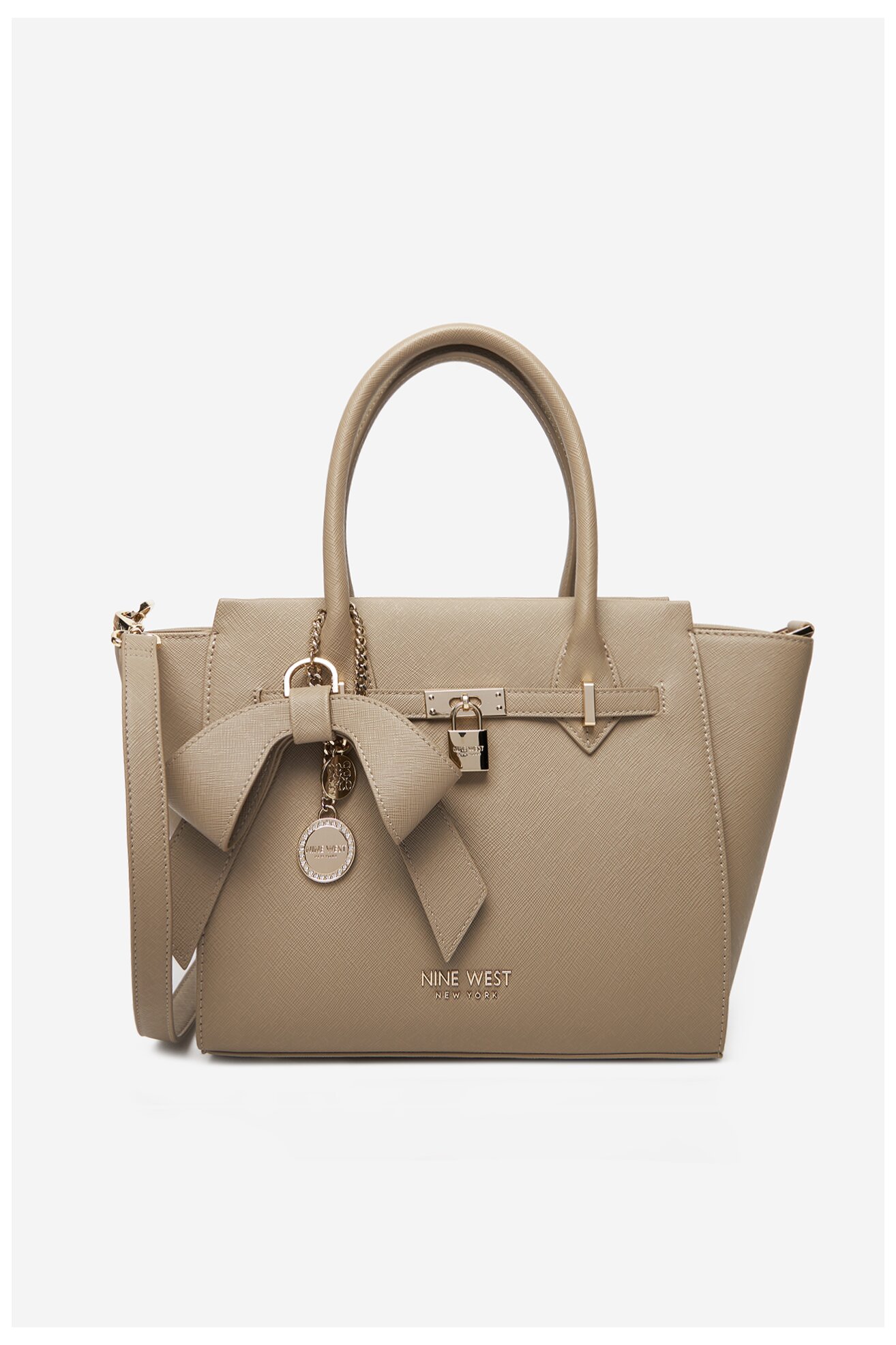 Kézitáska NINE WEST CEO-CHELSEA-CHARM-II-LX10185 BÉZS