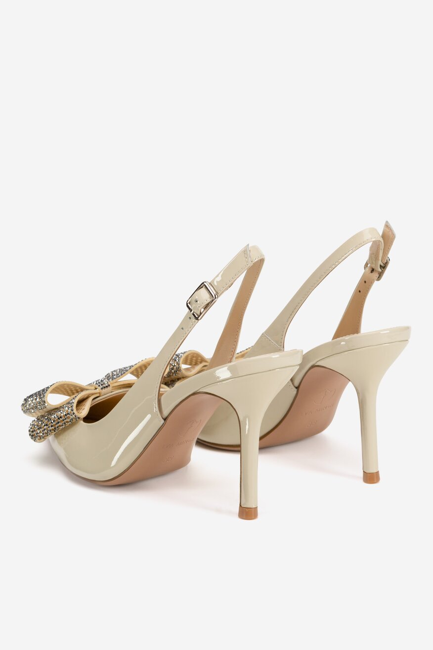 EVA MINGE - Czółenka skórzane - 5903419833298