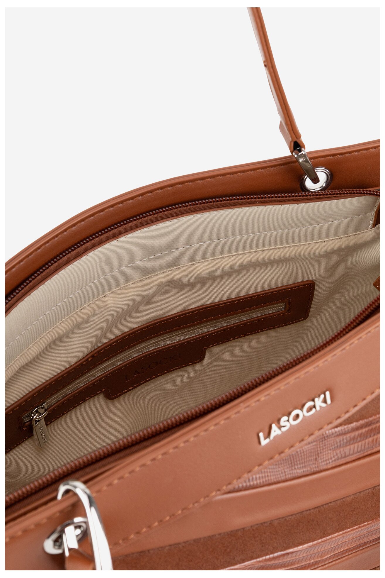 Дамска чанта Lasocki LSK-X-012-07 КАМЕЛ