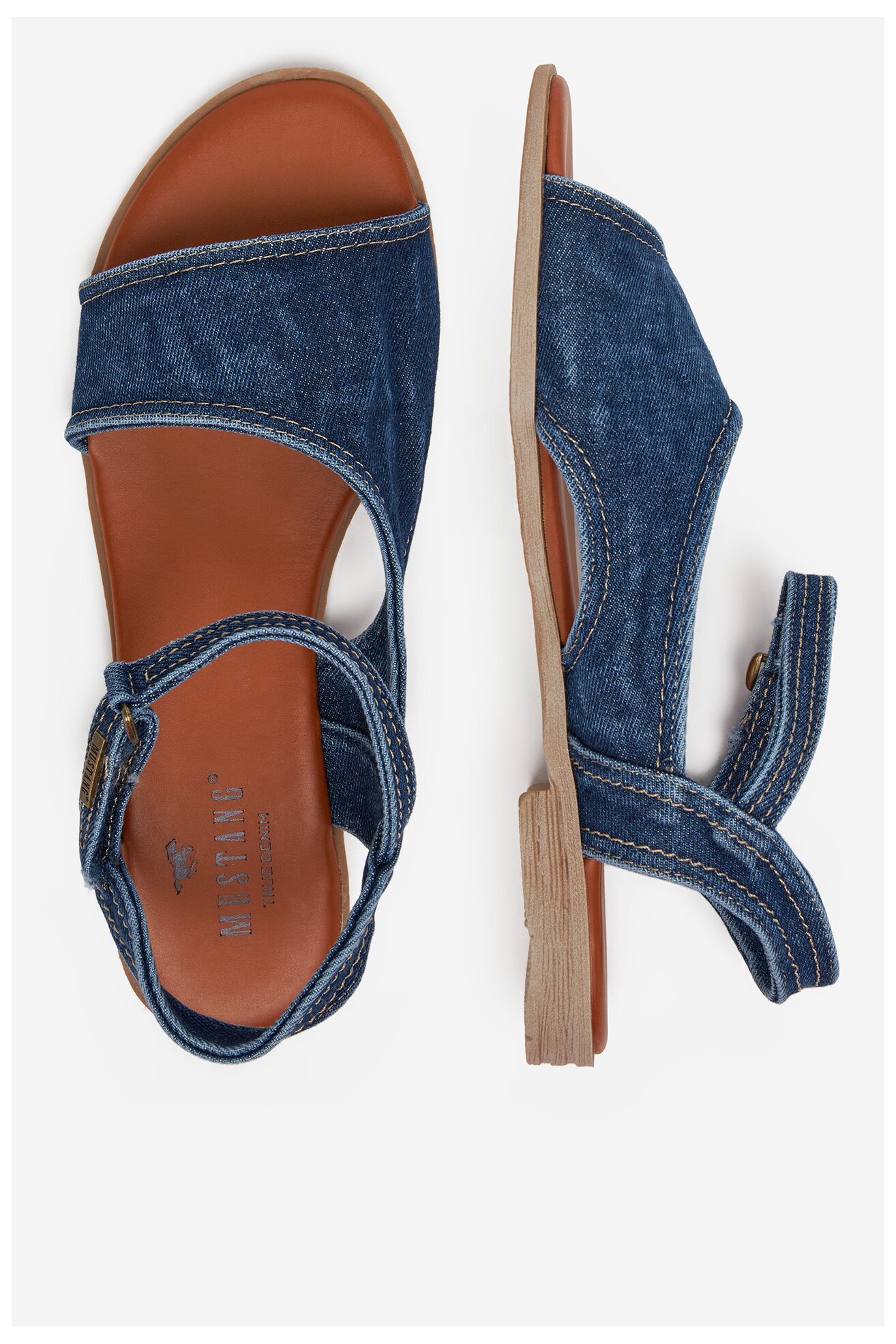 Sandały Mustang 1388-807-841 Jeansowy