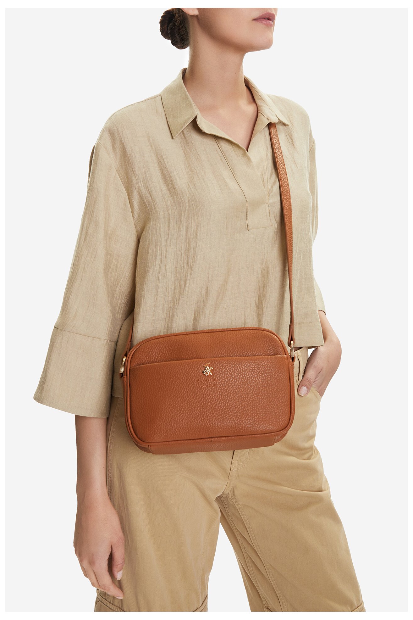 Kézitáska Beverly Hills Polo Club CEO-BHPC-C-012-08 CAMEL