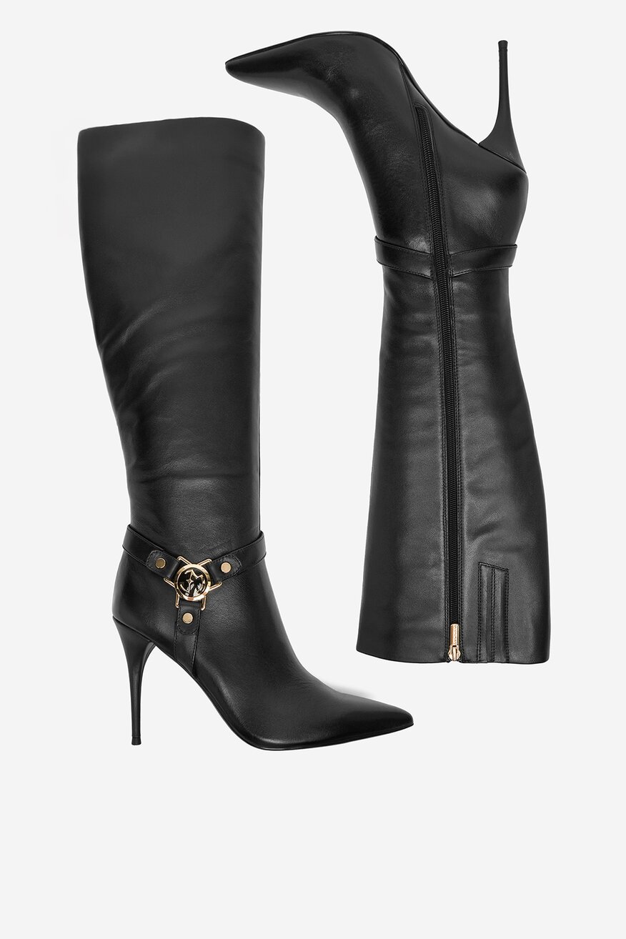 EVA MINGE - Kozaki skórzane - 5906751449905