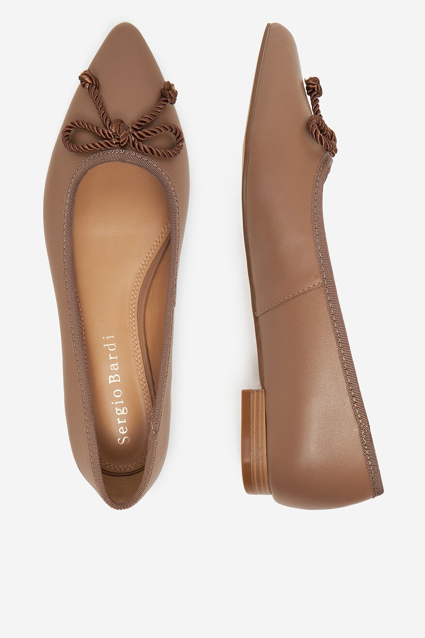 Sergio Bardi - Baleriny skórzane - 5903698048864