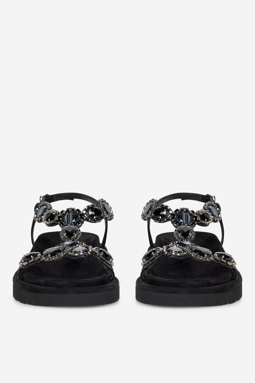 
                EVA MINGE - Sandały zamszowe - 5905588550235