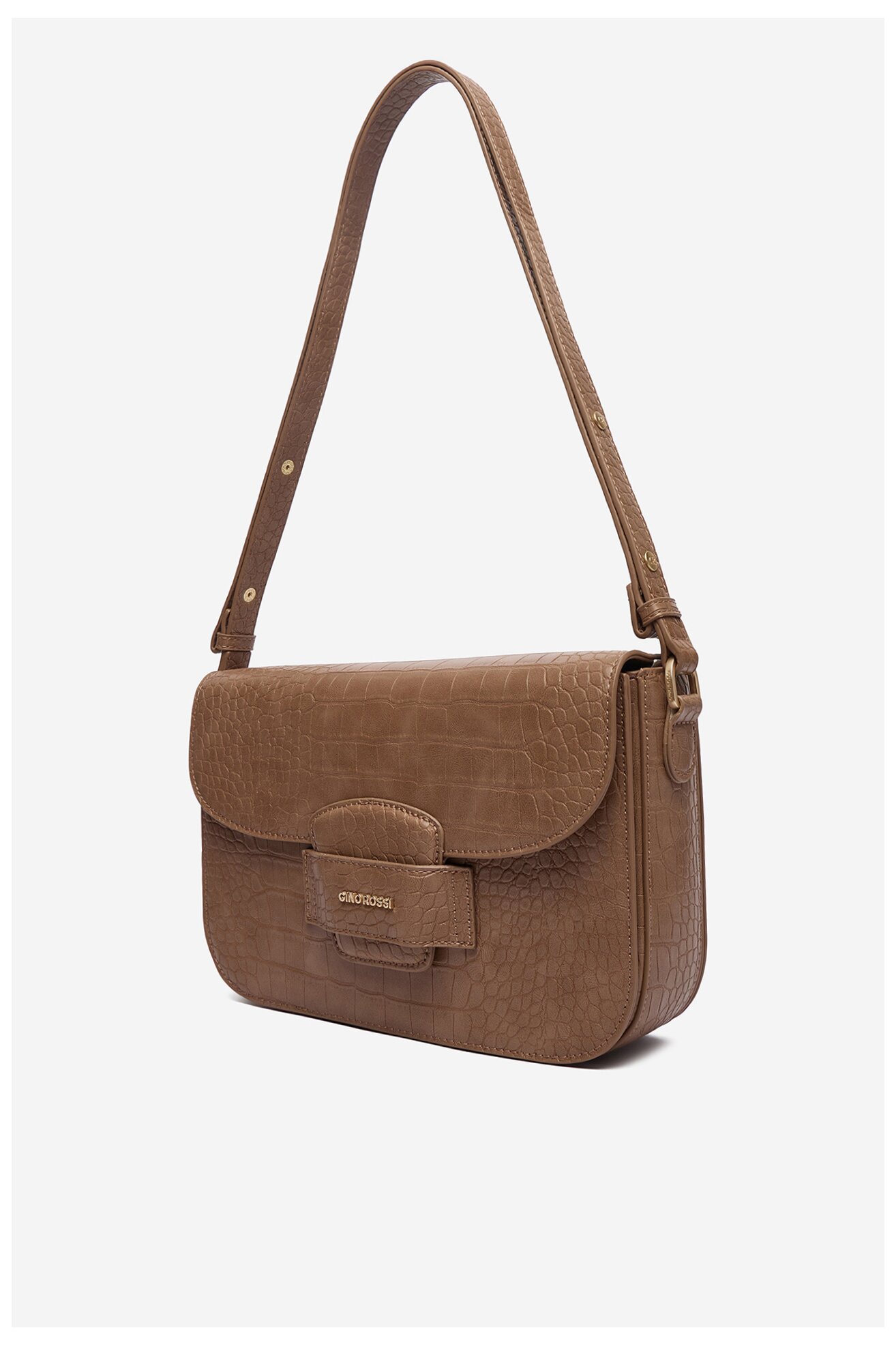 Сумка З Ремінцем Gino Rossi EO-LDA9024 СВІТЛО-БЕЖЕВИЙ