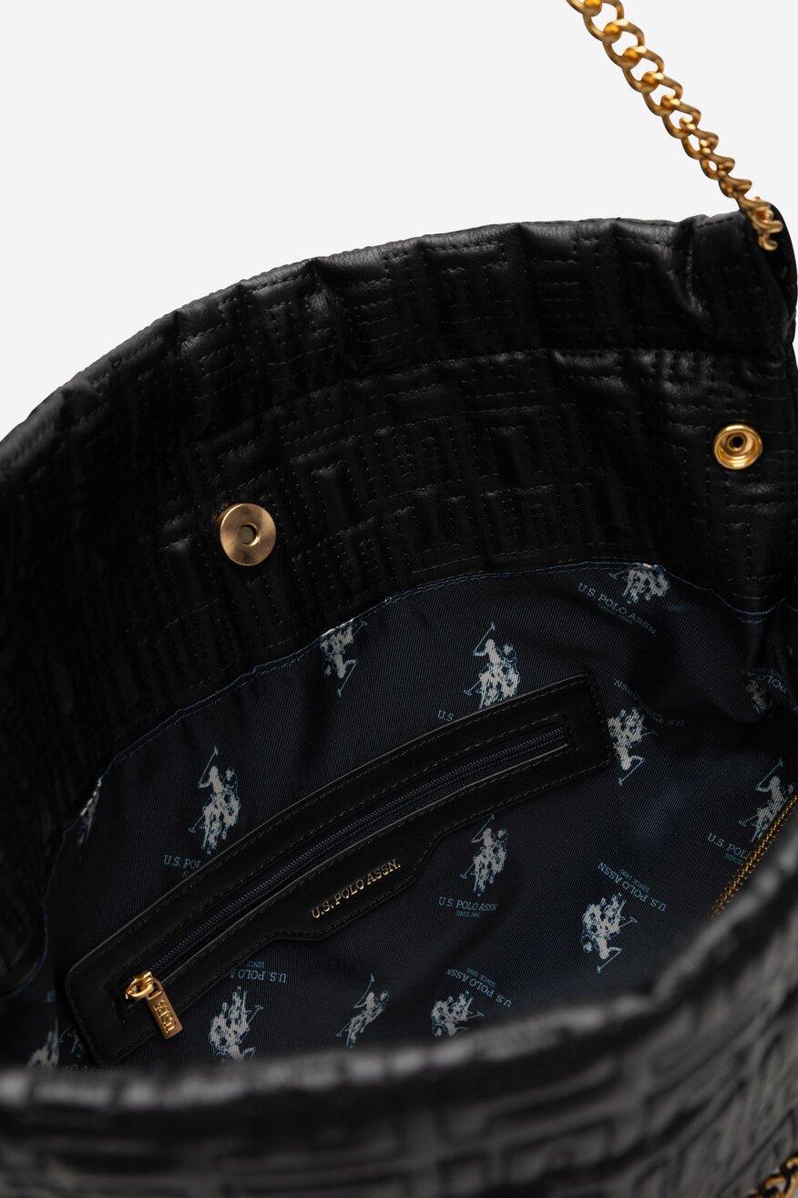 Дамска чанта U.S. POLO ASSN. ЧЕРЕН - 5905588977568