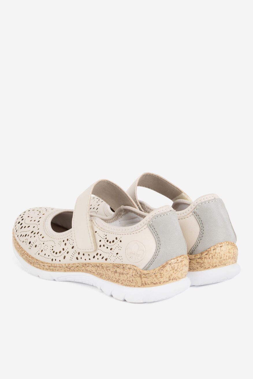 Rieker - Baleriny skórzane - 5903419553127