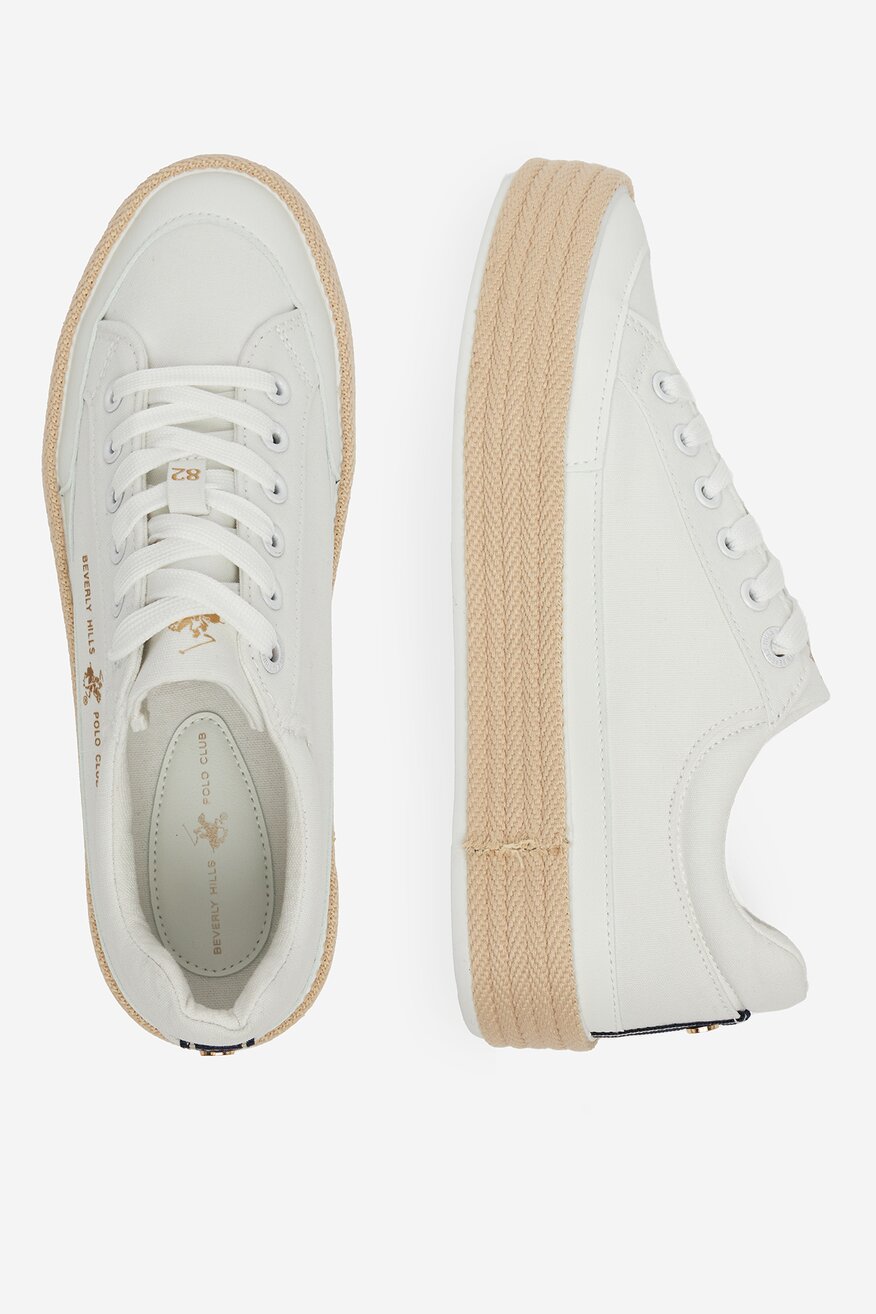 Espadrille Beverly Hills Polo Club WSS21536-01 FEHÉR - 5906751143605