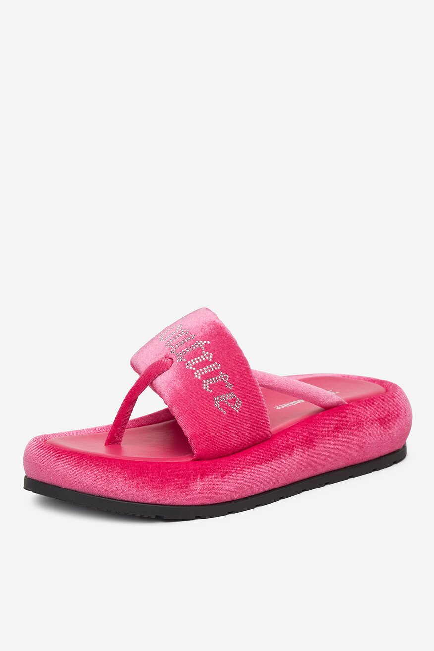 Juicy Couture - Klapki na platformie - 5906751063484
