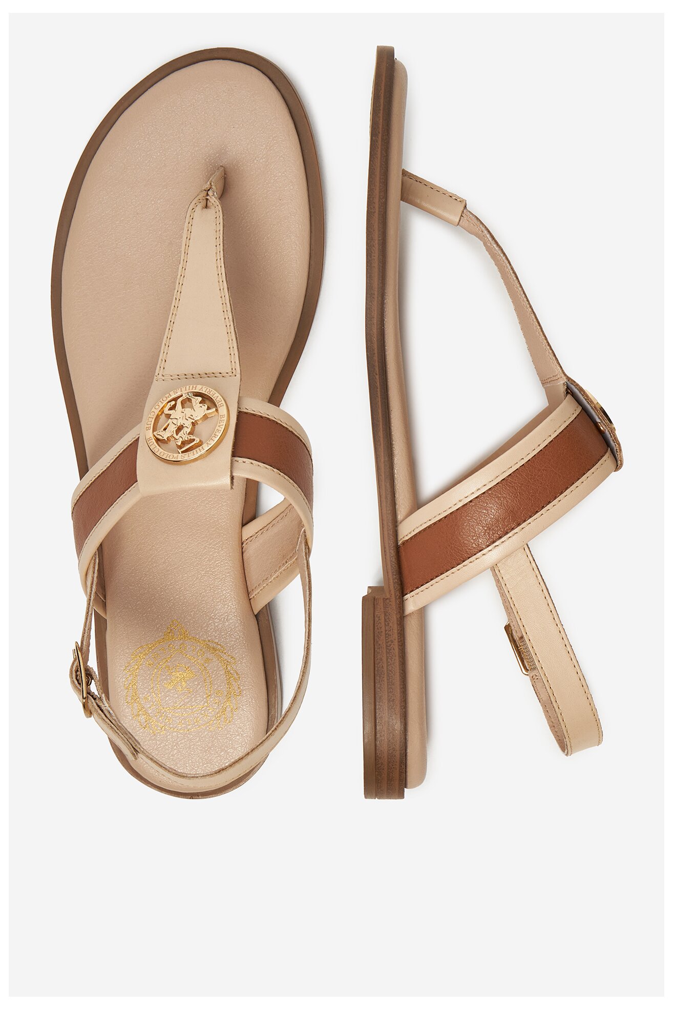 Sandały Beverly Hills Polo Club WI16-BAGA-03 Camel